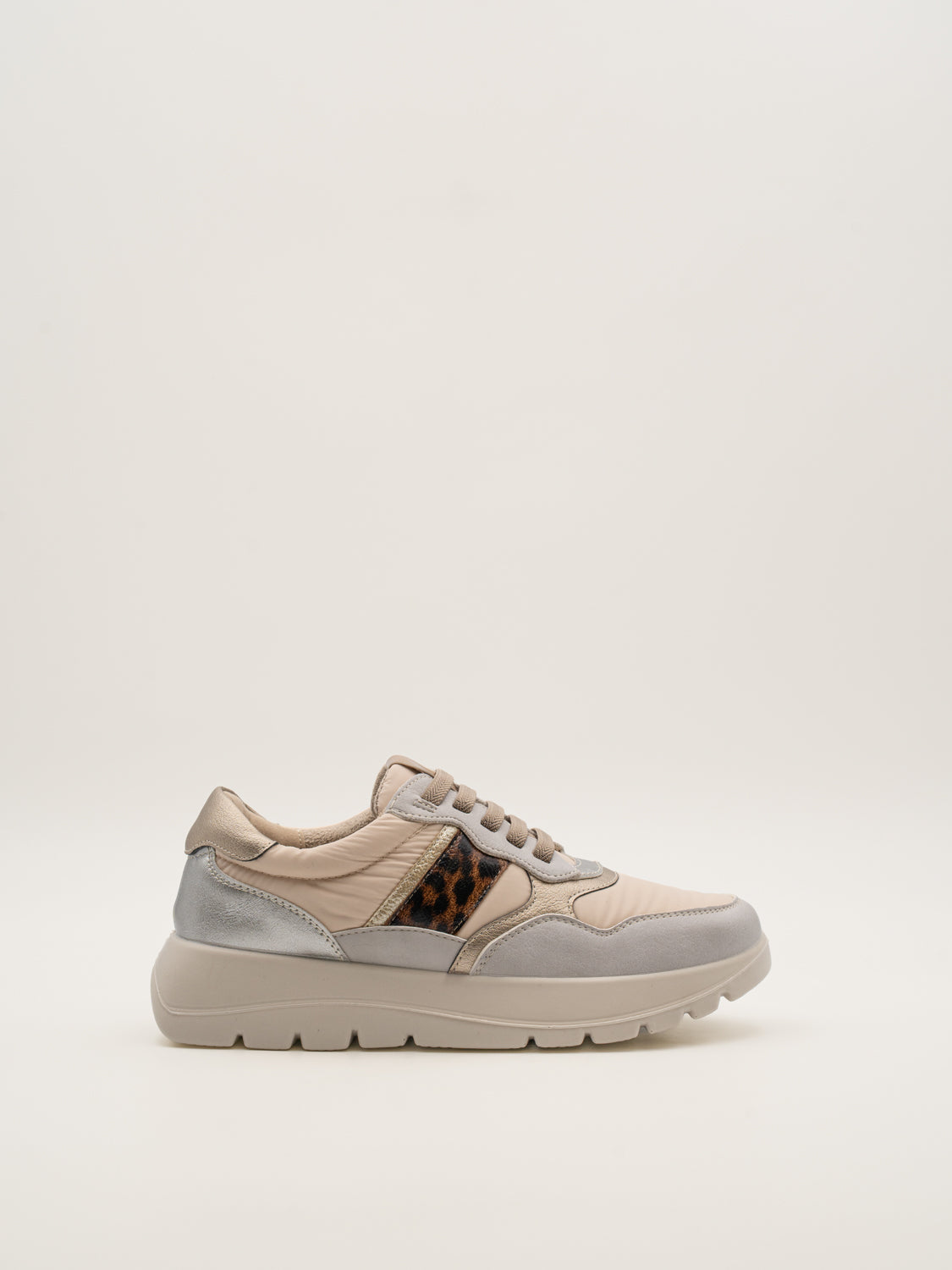 WOOL - 25M620 Zapatillas de plataforma mujer con cordones elásticos