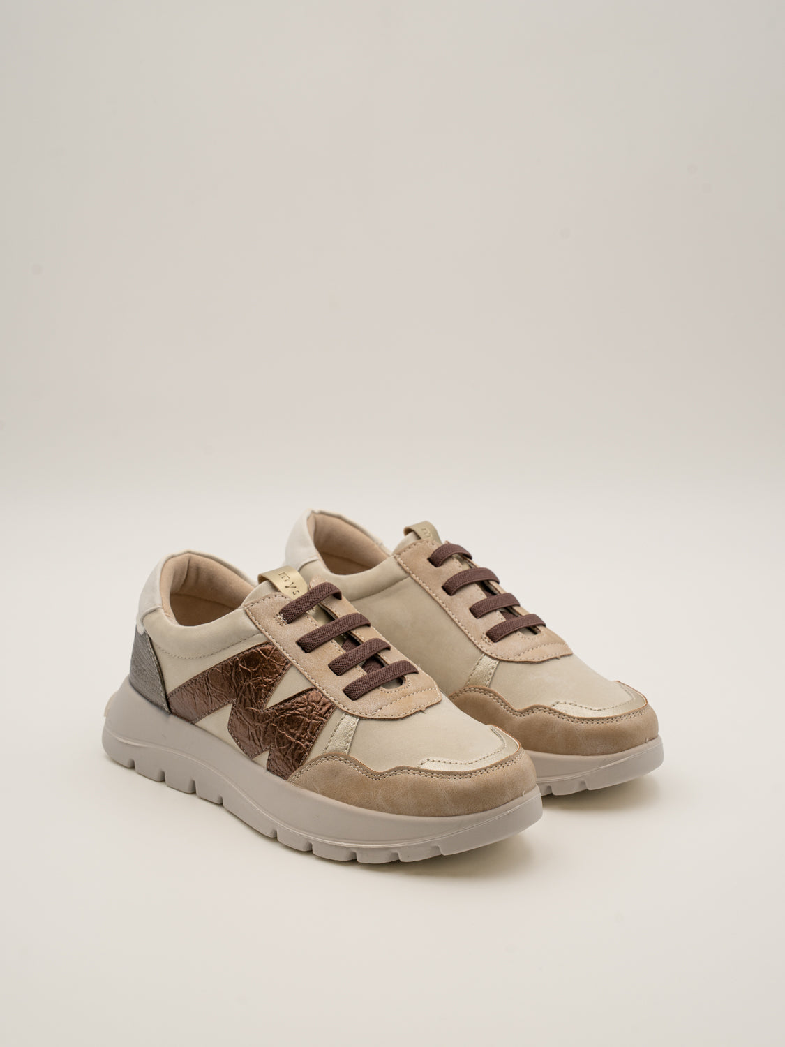 CYPRESS - 25M622 Zapatillas de plataforma mujer con cordones elásticos