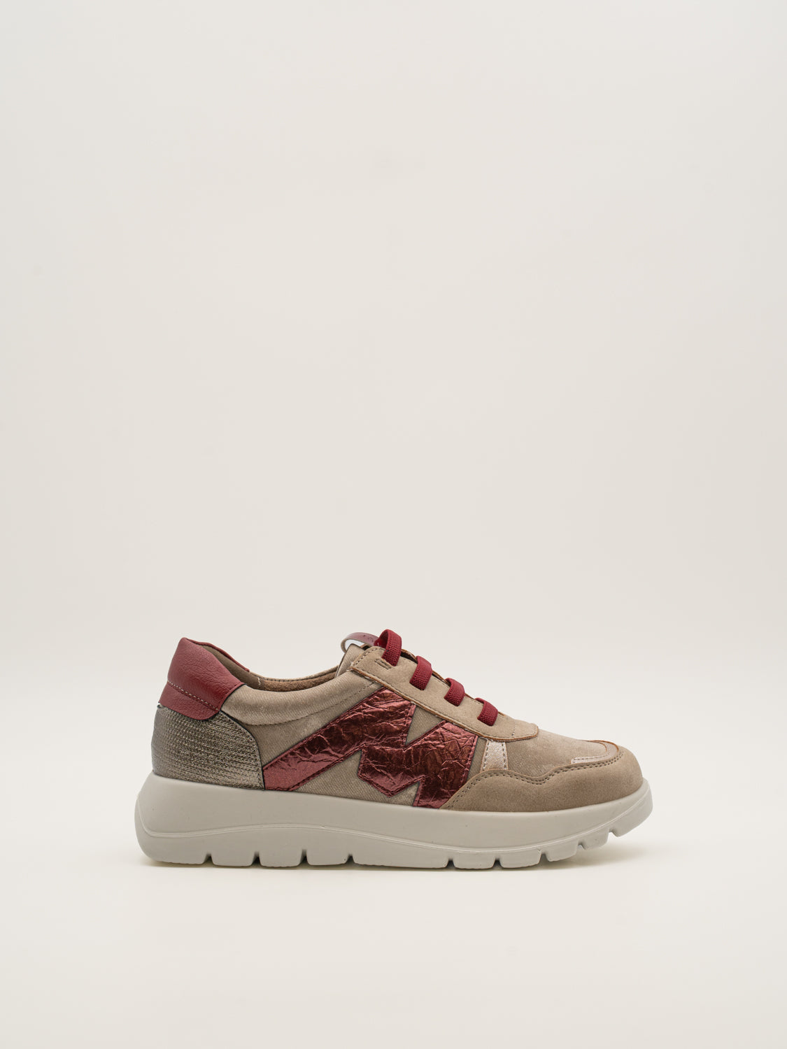 CYPRESS - 25M622 Zapatillas de plataforma mujer con cordones elásticos
