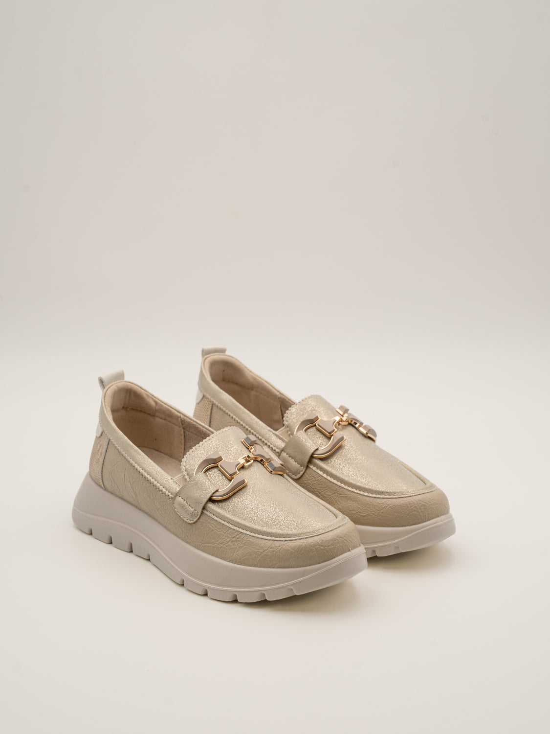 Mocasines de plataforma con hebilla UMBER en beige, de Mysoft (vista 2)