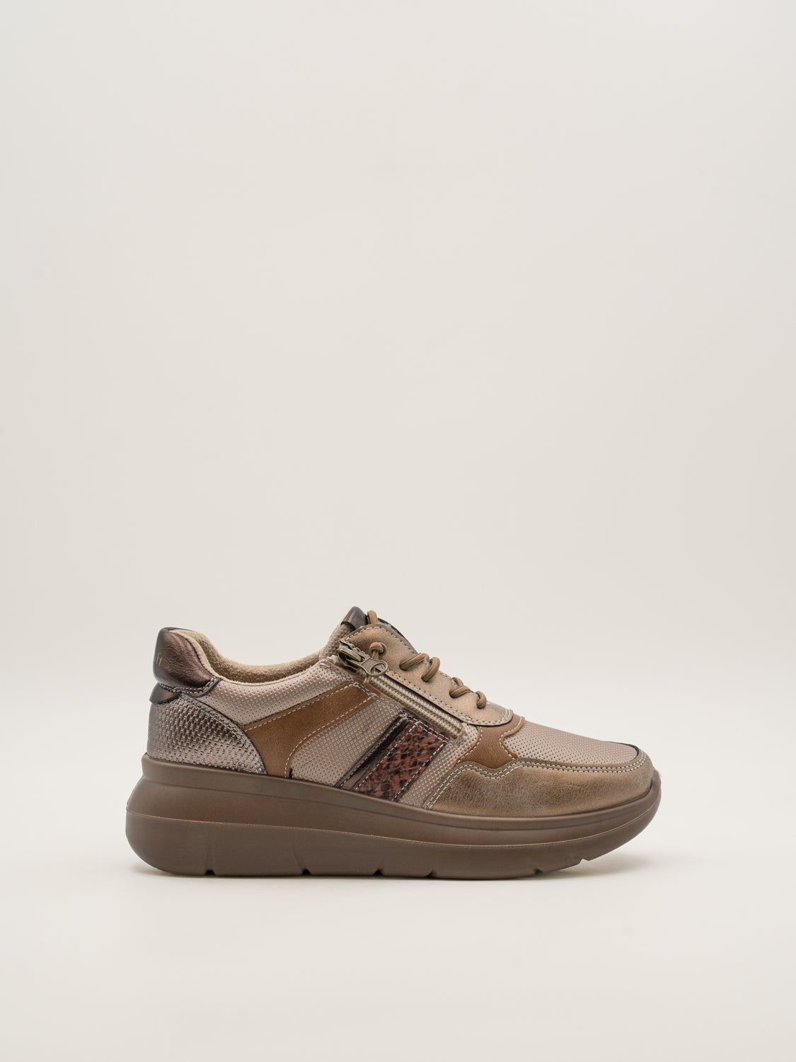 THORN - 26M600 Zapatillas de plataforma mujer con cordones elásticos