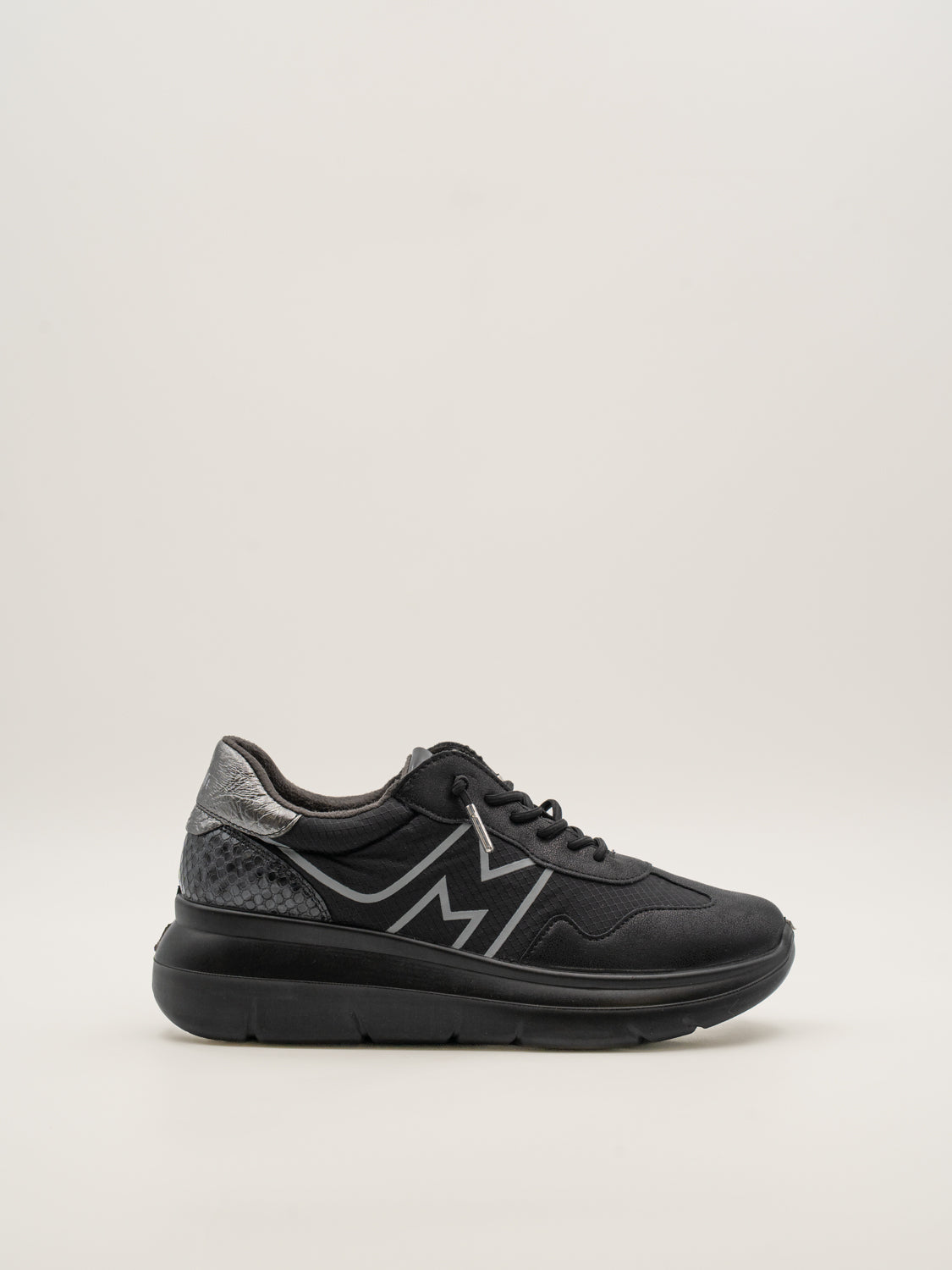 SABLE - 26M601 Zapatillas de plataforma mujer con cordones elásticos