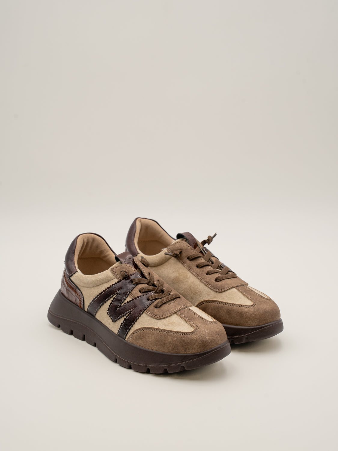 BRIAR - 26M627 Zapatillas de plataforma mujer con cordones elásticos